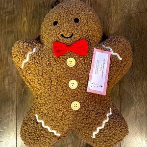 Gingerbread plush pillow